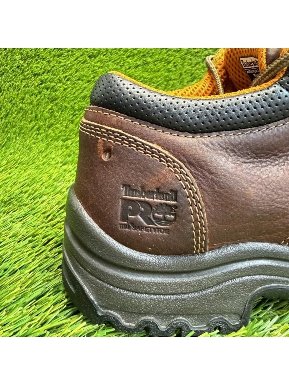 Timberland PRO Titan Mens Size 10.5 Brown Alloy Toe Safety Work Oxford Shoes